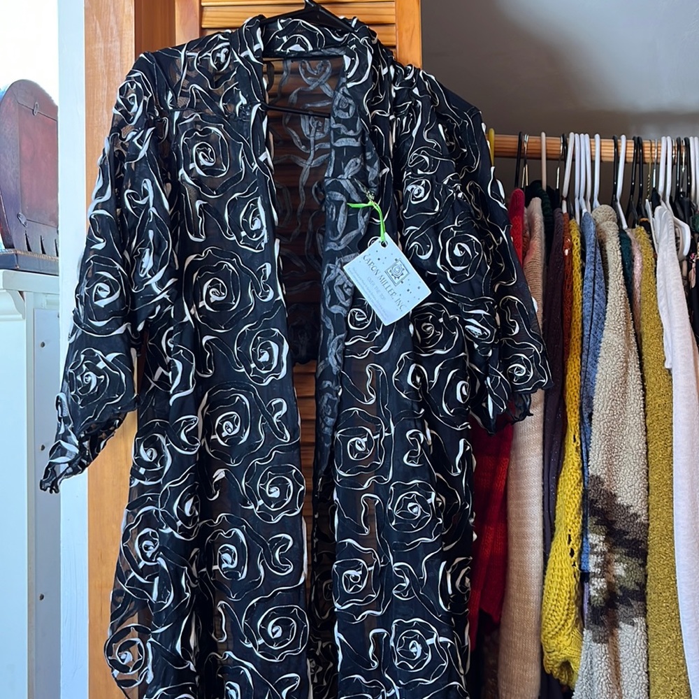 Shawl sheer sexy casual dressy one size fits most